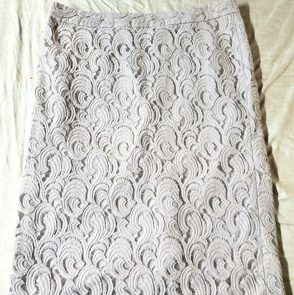 Lord&Taylor Lace Shell Pencil Skirt